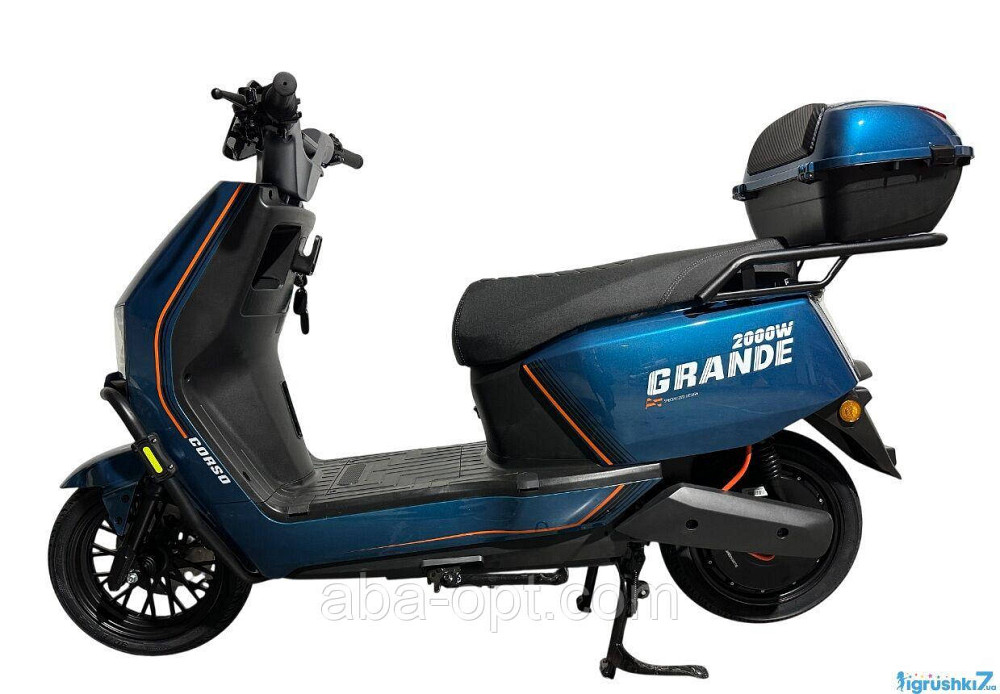 Електричний скутер CORSO GR 2000W-72вт-35А/ч GraFen шини 12"-12" купить в интернет магазине Одеса - фото 8