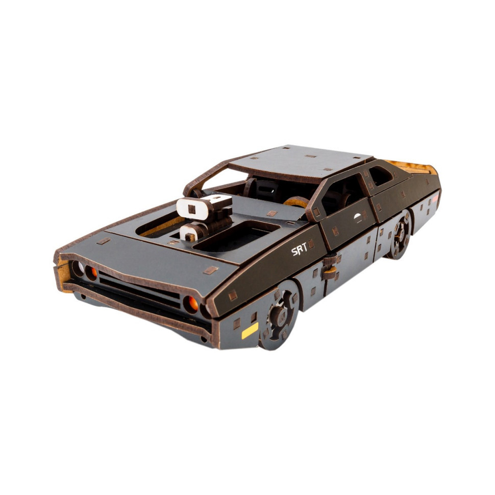 Дерев'яний 3D конструктор "Fast Furious" Puz-62519, 125 деталей, чорний Вінниця - фото 5