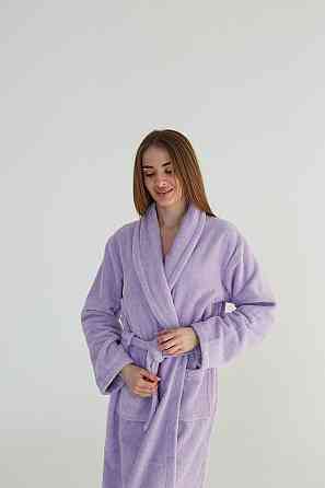 Халат банный Ideal Textile махровый Лиловый S (56860765) Черновцы