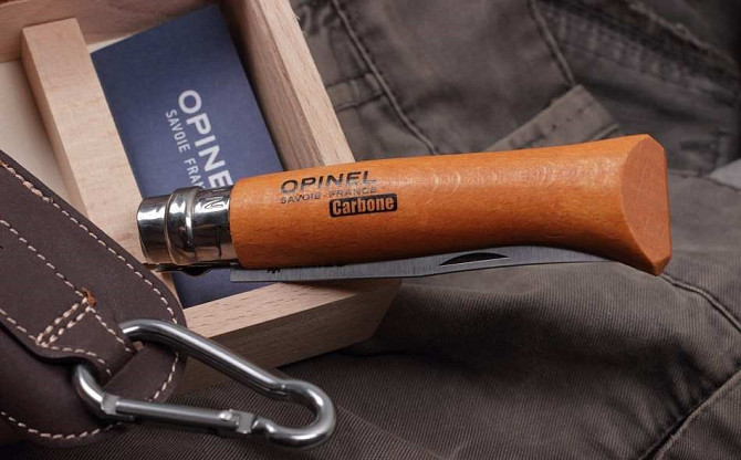 Складаний Ніж Opinel Carbon Steel No8 VRN з чохлом у пеналі (000815) Вуглецева сталь Нововолинськ - фото 8