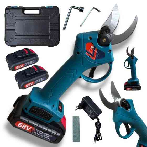 Секатор Domotec ручний акумуляторний садовий 2,5 на 2 АКБ 68v в кейсі HB-99 Івано-Франківськ