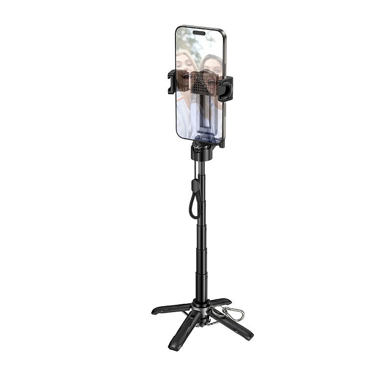 Селфі-монопод HOCO K27 Magic portable mini live broadcast stand Black Киев - изображение 5