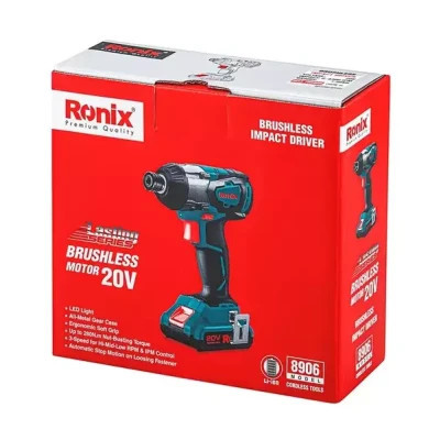 Шуруповерт Ronix ударный аккумуляторный 20В (без АКБ и ЗУ) (8906) Винница - изображение 8