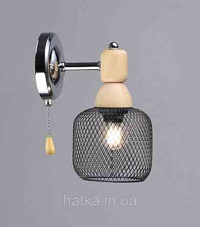 Бра настінне на один плафон VALESO K2347/1W Хром + Дерево K2347/1W Київ