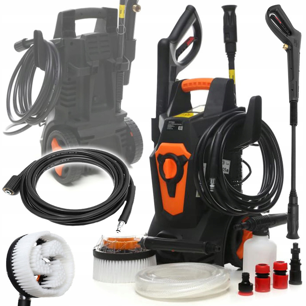 Мойка высокого давления 200 бар с аксессуарами Kraft&Dele (KD446) 2000 Вт Нововолынск - изображение 1