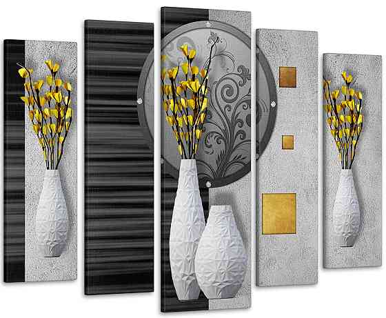Модульна картина Квіти Абстракція Art-197_5 Київ