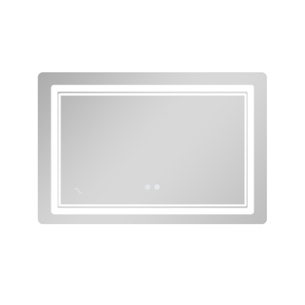 Дзеркало Qtap Cardinal (CA2) 800х600 з LED-підсвіткою Touch, з антизапотіванням, з димером, темп. кольору (3000-6500K) Reverse Київ - фото 4