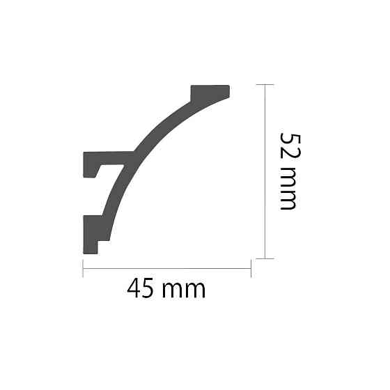 Карниз полимерный для LED освещения Grand Décor KH 904 Днепр