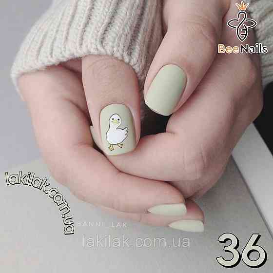 Гель-лак для нігтів Bee Nails 036 (світлий фісташковий) 8мл Херсон