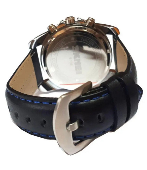 Мужские часы Skmei 9156 avalon черный с синим Винница - изображение 4