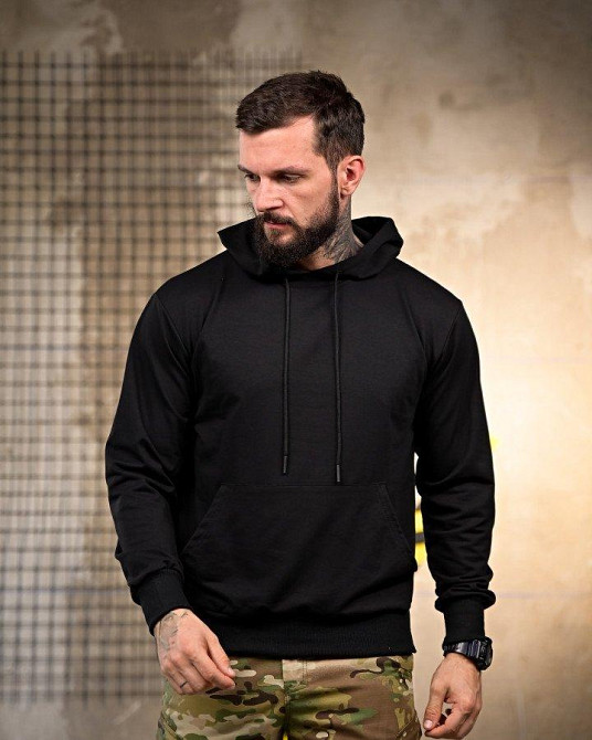 Милитари  Худи Молодість black РП7408 Одесса - изображение 2