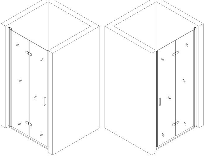 Душові двері POPRAD 90TB BRAVO (1уп.) Київ - фото 12