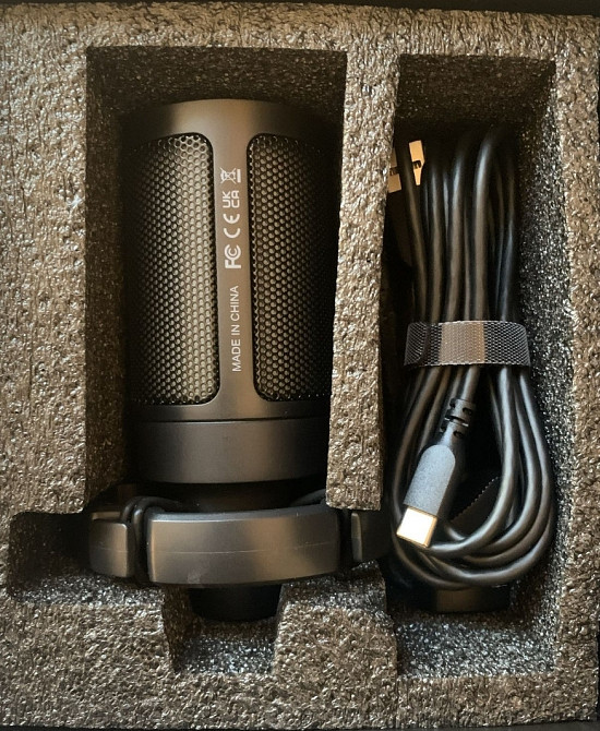 Fifine Ampligame A2 RGB - Чорний кондесаторний USB мікрофон. Новий! Київ - фото 5