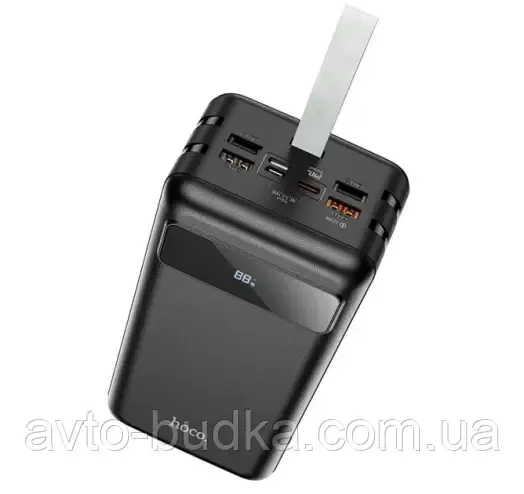 Павербанк HOCO J86B 60000 мА·год QC 3.0 PD 22.5 Вт зовнішній акумулятор чорний Новий Розділ