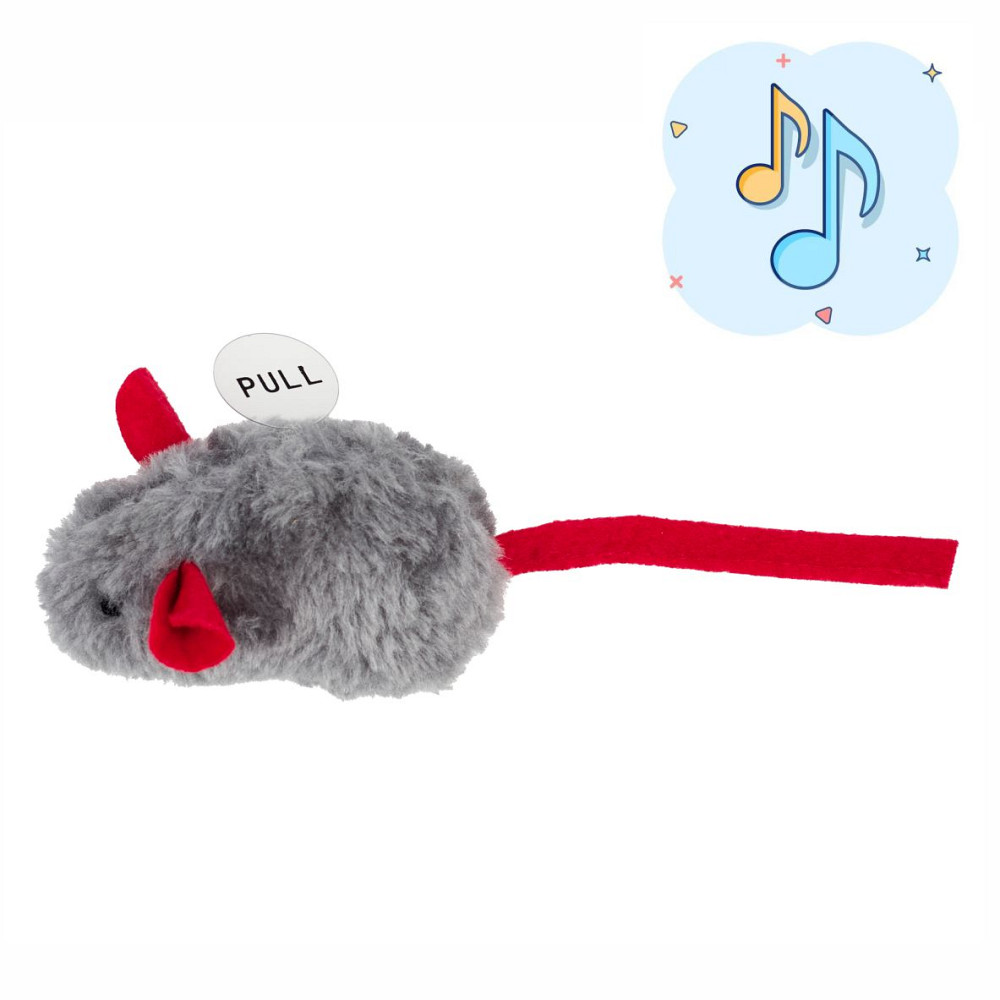 Игрушка AnimAll Fun Мышь с пищалкой для кошек, 15 см Киев - изображение 1