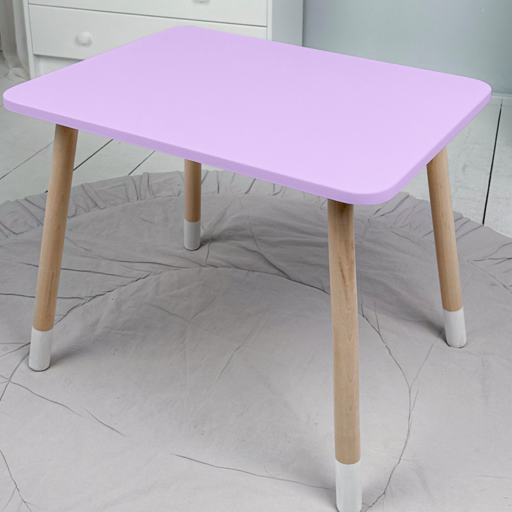 Дитячий прямокутний столик 46х60х45, стіл для дитячої кімнати від 1 року, фіолетовий Київ - фото 2