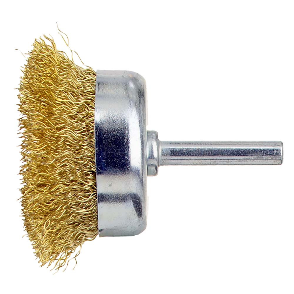 Щітка дротяна чашеподібна Ø50мм хвостовик Ø6мм (латунированная) SIGMA (9015051) Рівне - фото 3