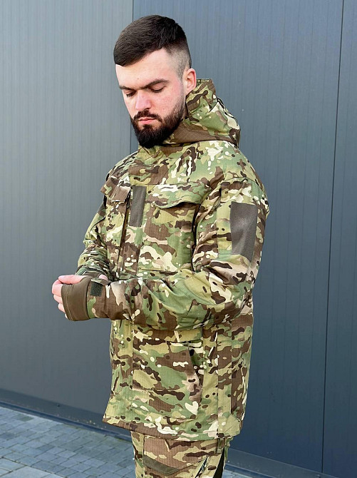 Тактическая мультикам куртка реп стоп мужская парка весна осень штурмовая куртка с капюшоном для ВСУ   WAR Львов - изображение 9