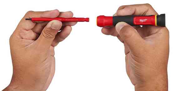 Набір прецезійних викруток VDE MILWAUKEE 10-в-1 (ручка VDE + 10 біт VDE, текстильний чохол) Одеса