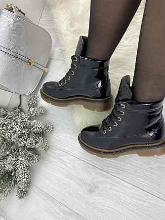 Черевики жіночі ARLEN чорні шкіра лакована зима 36-40 (БК-16/76 2850) Коломия