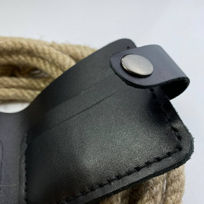 Гаманець шкіряний жіночий Біфолд Глянець Чорний маленький, стильний, модний, з відділеннями для карт та купюрMasterSem Київ - фото 6