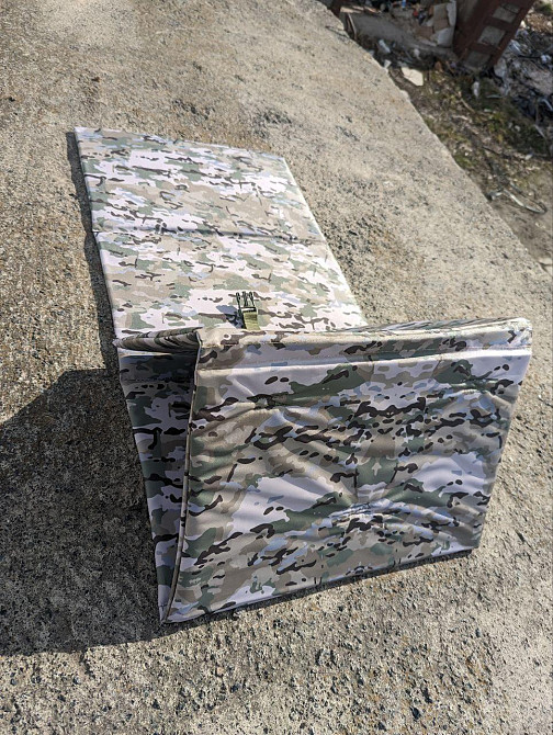 Каремат тактичний складний армійський снайперський сидіння піддупник бістроз&ємний Hotass 165×45 см  Дніпро - фото 5