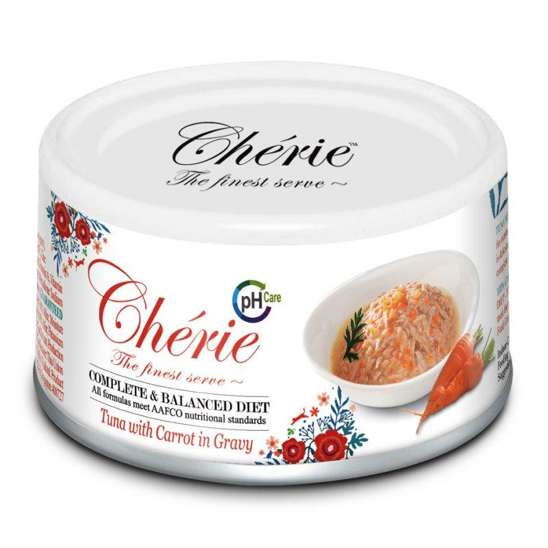Корм влажный Cherie Complete&Balanced (Urinary) для поддержки мочевыводящих путей у кошек (тунец/морковь), 80г Винница - изображение 1