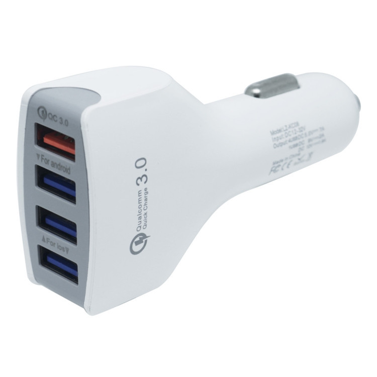 Автомобильное зарядное устройство Car QC3.0 LZ-KC08, 4 USB Полтава - изображение 1