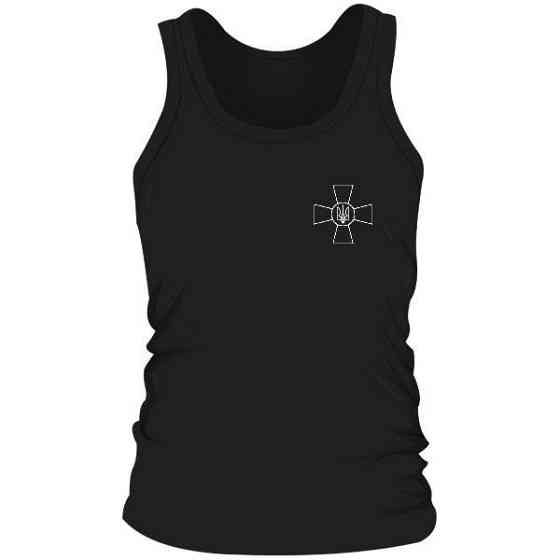 Майка чорна чоловіча ЗБРОЙНІ СИЛІ УКРАЇНІ  | ЗСУ XXL Чернівці