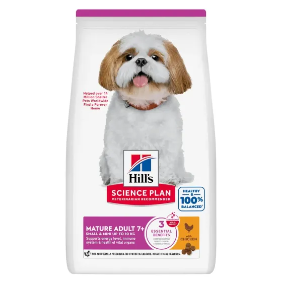 Корм для пожилых собак Хиллс Hills SP Mature Adult 7+ с курицей для мини и малых пород собак 3 кг Винница