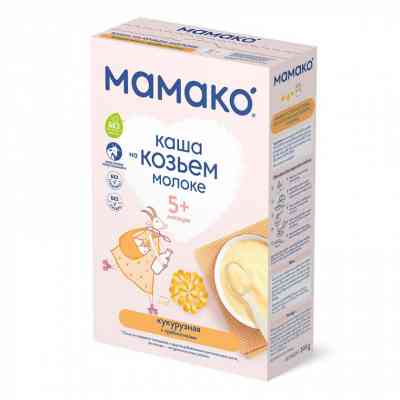 Детская каша MAMAKO кукурузная с пребиотиками на козьем молоке 200 г (4607088796434) Винница