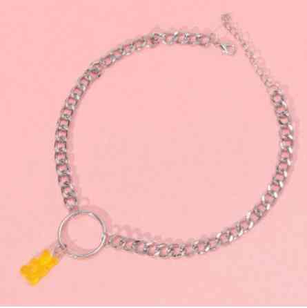 Подвеска мишка, цвет желтый - длина 30см, смола, цинковый сплав Киев