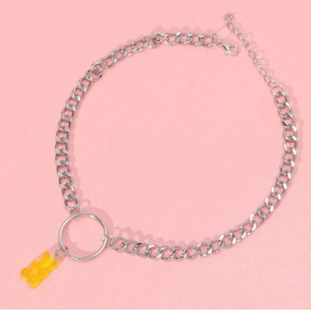 Подвеска мишка, цвет желтый - длина 30см, смола, цинковый сплав Киев - изображение 1