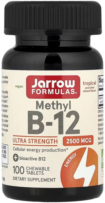 Метил B-12 Jarrow Formulas Methyl B-12 Methylcobalamin 2500mcg 100 жев таб тропик фрукты Киев - изображение 1