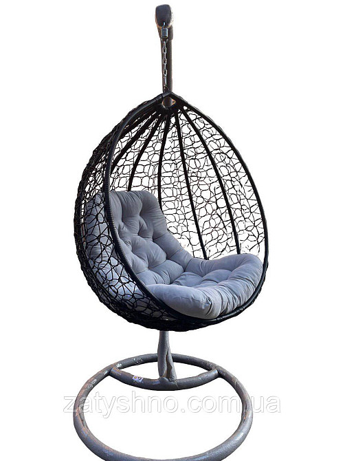 Ротангове крісло кокон з подушкою Київ - фото 7