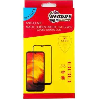 Стекло защитное Dengos Full Glue Matte Samsung Galaxy A12 (A125), black frame (TGFG-MATT-34) Винница