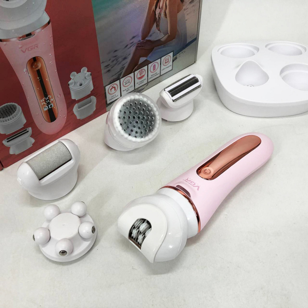 Якісний епілятор жіночий VGR 5 в 1 V-751, Епілятор ручний, Легкий тример для жінок CT-86 Львів - фото 15