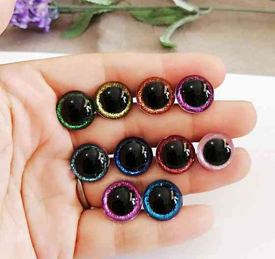 Набор цветных глазок для игрушек, 30 шт. Киев