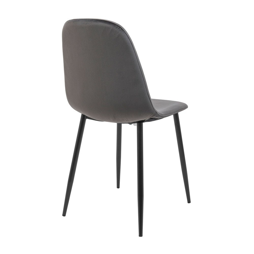 Стілець крісло м'який MacaoDesign U Jasmine 95 чорні ніжки Сірий Київ - фото 3