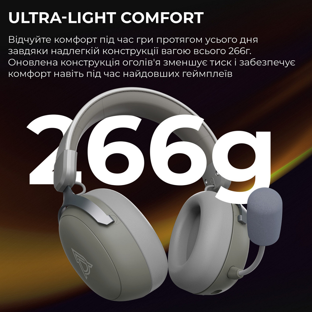 Bluetooth-гарнітура Ajazz AHM08 MAX 3-Mode Grey (AHM08-MAX-GW) ( 23787 ) Харьков - изображение 10