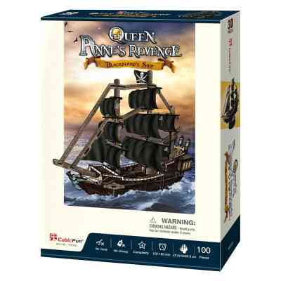 Пазл Cubic Fun Трехмерная головоломка-конструктор Корабль Месть королевы Анны (T4035h) Винница