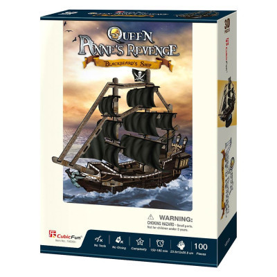 Пазл Cubic Fun Трехмерная головоломка-конструктор Корабль Месть королевы Анны (T4035h) Винница - изображение 1