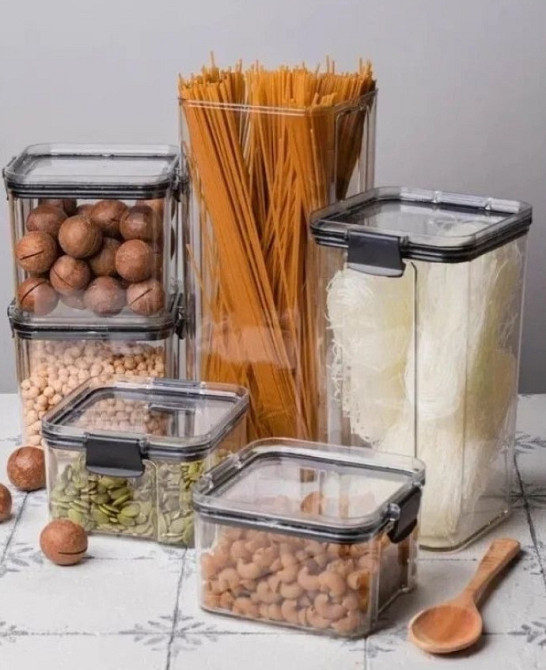 Набір контейнерів для сипучих Органайзер для кухні Харків - фото 3