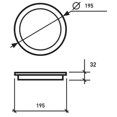 Светильник Eurolamp 16W 4000K (LED-NLR-16/4) Винница