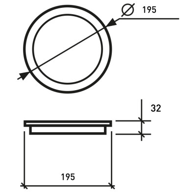 Світильник Eurolamp 16W 4000K (LED-NLR-16/4) Вінниця - фото 3