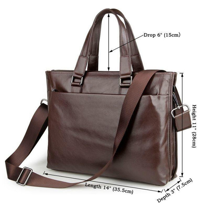 Сумка мужская Vintage 14399 Коричневая Киев - изображение 7