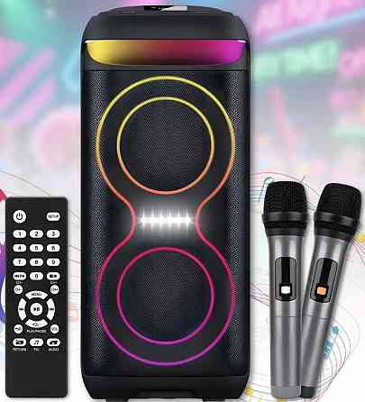 Портативна bluetooth колонка 40W 2×6.5 блютуз колонка Харків