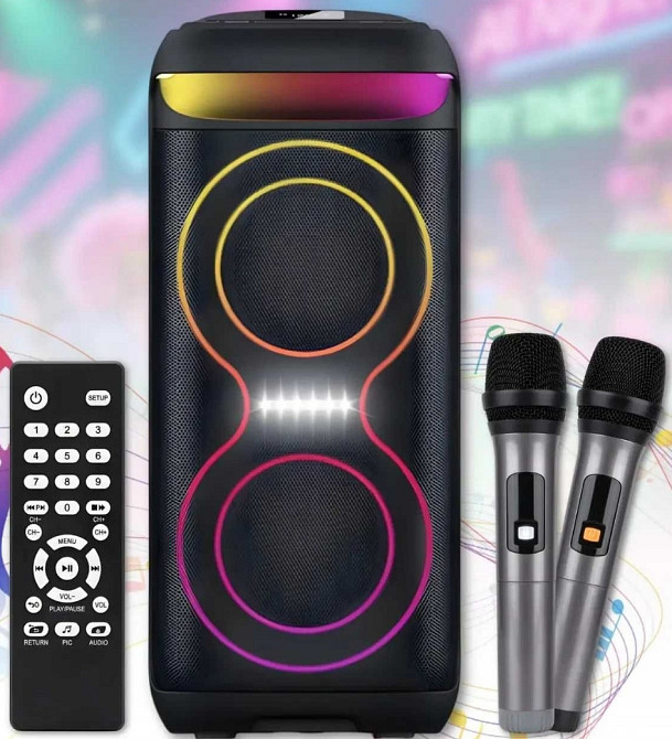 Портативна bluetooth колонка 40W 2×6.5 блютуз колонка Харків - фото 6