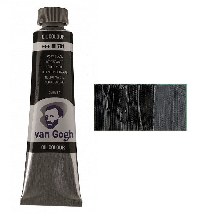 Фарба олійна VAN GOGH (701) Чорна слонова кістка 40 мл Royal Talens Київ - фото 1