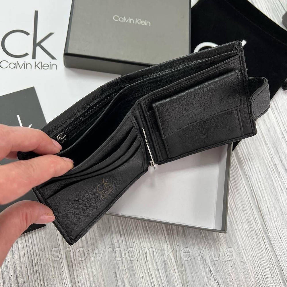 Чоловіче шкіряне портмоне з зажимом (208) подарункова упаковка Київ - фото 6